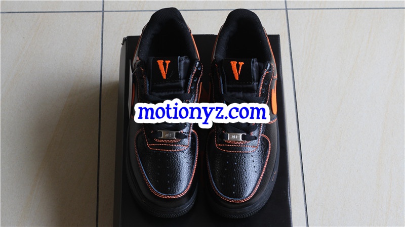 Special Field vlone X Air Force 1 Low Black Orange